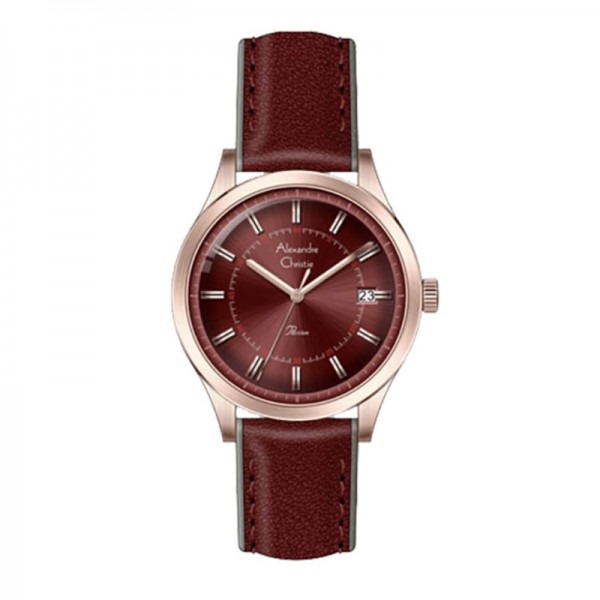 Alexandre Christie AC 2973 Rosegold Red BDLRGRE